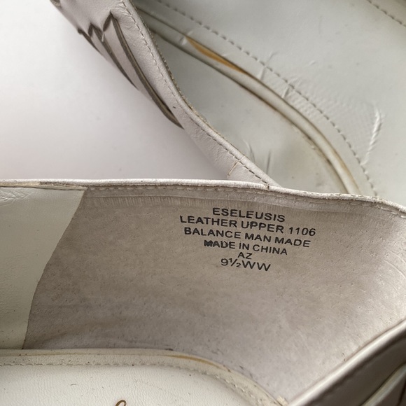 Women's white heeled flats open toe - Picture 4 of 13